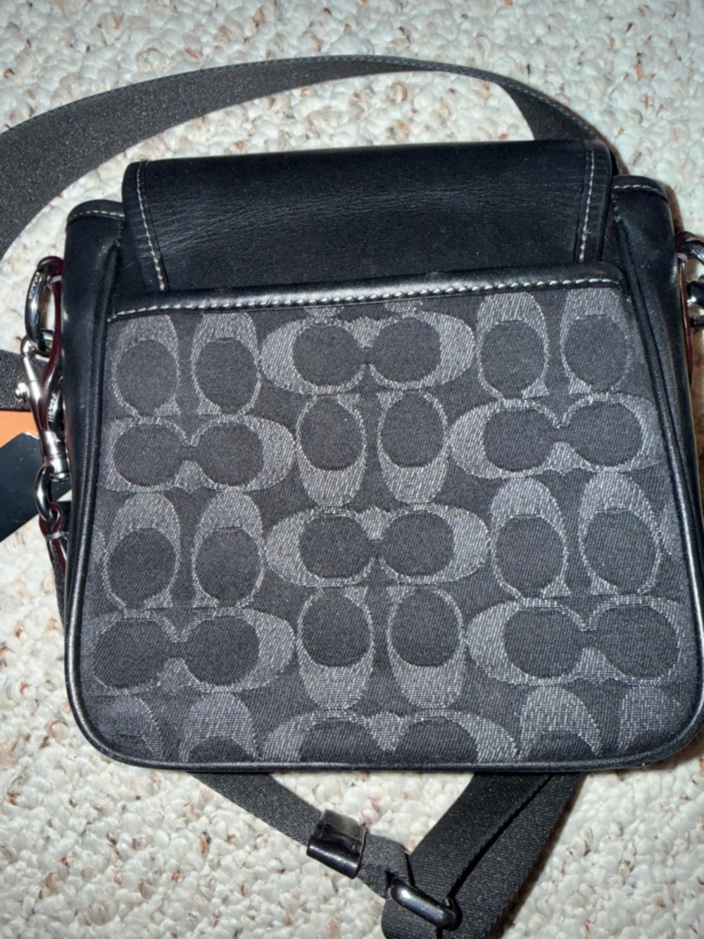Coach Black Signature Canvas Crossbody Bag - Picture 5 of 5